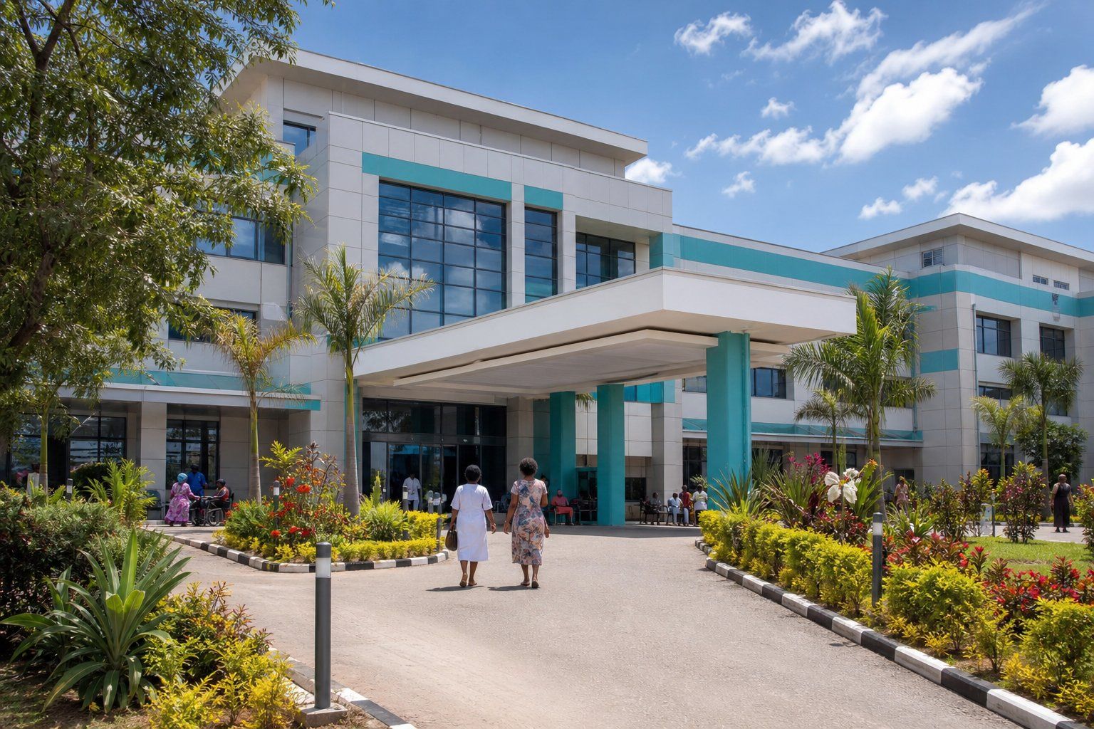 Hospital buildings at Pumwani Maternity, Child & Referral Hospital